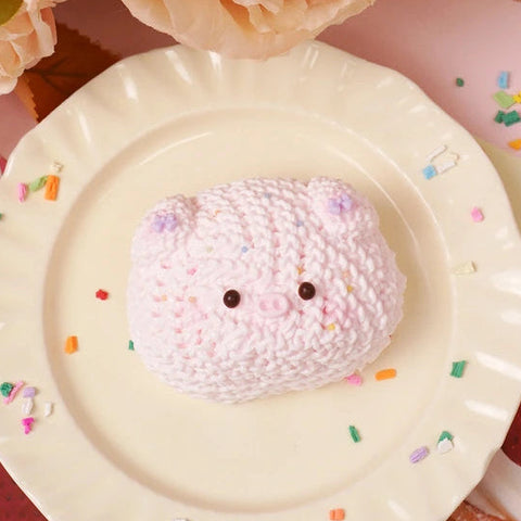 Pawtoto Knitted Little Animal Squishy Toy Handmade Food Grade Silicon Creamy Clay Feel Soft Quick Rebound