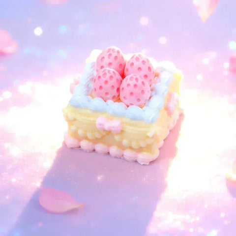 Pawtoto Fairy Wonderland Glimmer Cake Series Squishy Toy Handmade Food Grade Silicon Creamy Clay Feel Soft Quick Rebound