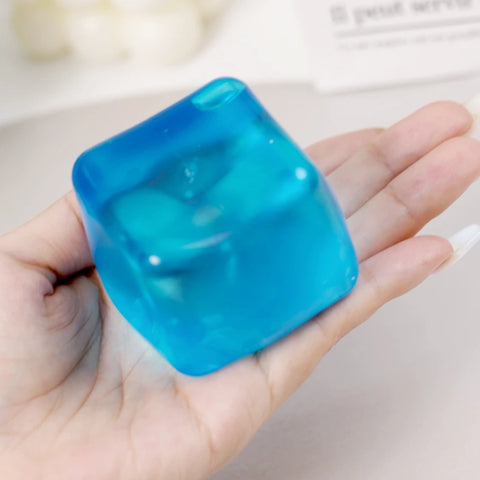 Pawtoto Maltose Cube Ice Squishy Toy Handmade Silicon Watery Feel Firm Soft Quick Rebound