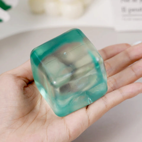 Pawtoto Maltose Cube Ice Squishy Toy Handmade Silicon Watery Feel Firm Soft Quick Rebound