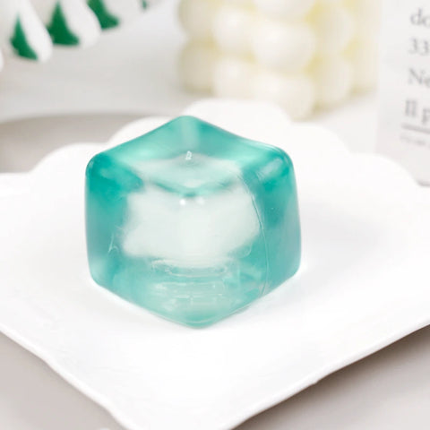 Pawtoto Maltose Cube Ice Squishy Toy Handmade Silicon Watery Feel Firm Soft Quick Rebound