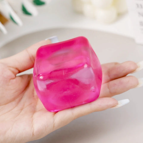 Pawtoto Maltose Cube Ice Squishy Toy Handmade Silicon Watery Feel Firm Soft Quick Rebound