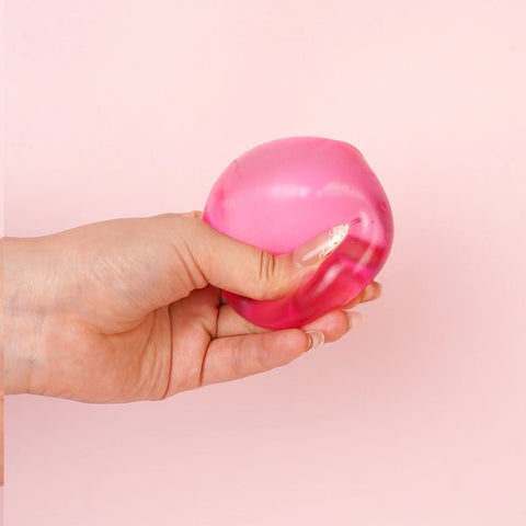 Pawtoto Grape Beads Pink-Handcrafted Grape Bead Sensory Squeeze Ball Squishy Toy Handmade