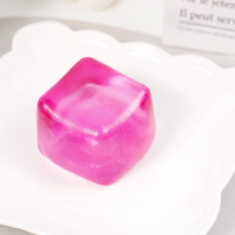 Pawtoto Maltose Cube Ice Squishy Toy Handmade Silicon Watery Feel Firm Soft Quick Rebound