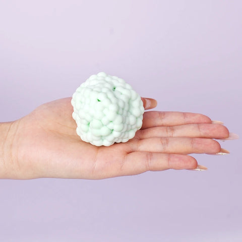 Pawtoto Grape Beads Pink-Handcrafted Grape Bead Sensory Squeeze Ball Squishy Toy Handmade