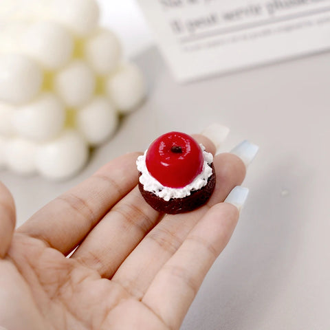 Pawtoto Mini Apple Cake Red Squishy Toy Handmade Food Grade Silicon Watery Feel Firm Soft Quick Rebound