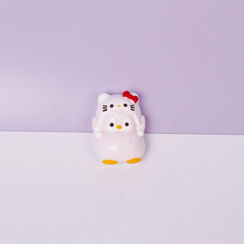 Pawtoto Mini Hat Penguin Squishy Toy Handmade Food Grade Silicon Creamy Clay Feel Soft Quick Rebound