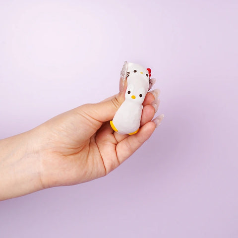 Pawtoto Mini Hat Penguin Squishy Toy Handmade Food Grade Silicon Creamy Clay Feel Soft Quick Rebound