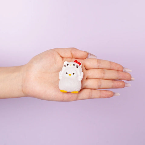 Pawtoto Mini Hat Penguin Squishy Toy Handmade Food Grade Silicon Creamy Clay Feel Soft Quick Rebound