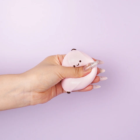 Pawtoto Little Chubby Banana Squishy Toy Handmade Food Grade Silicon Creamy Clay Feel Soft Quick Rebound