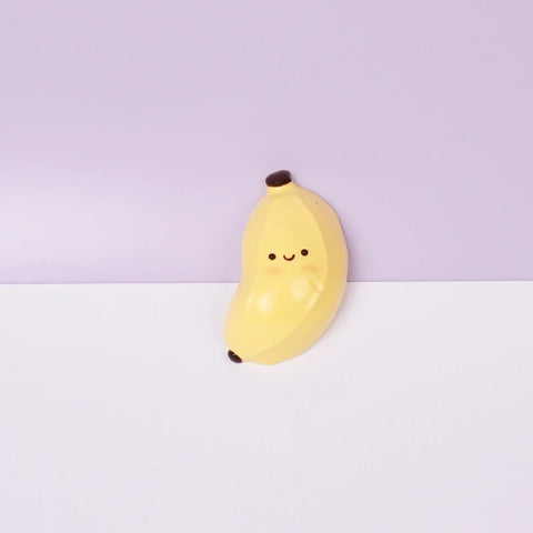 Pawtoto Little Chubby Banana Squishy Toy Handmade Food Grade Silicon Creamy Clay Feel Soft Quick Rebound