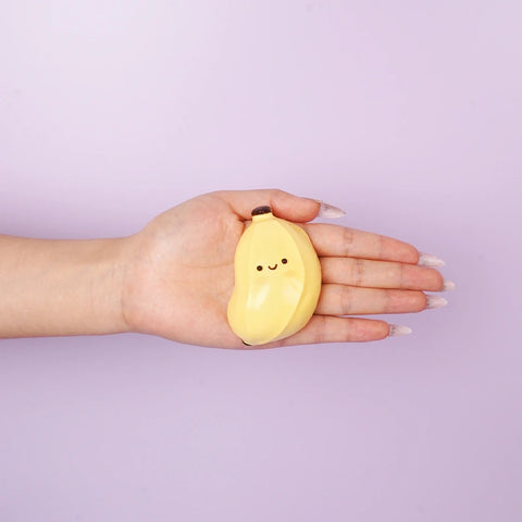 Pawtoto Little Chubby Banana Squishy Toy Handmade Food Grade Silicon Creamy Clay Feel Soft Quick Rebound