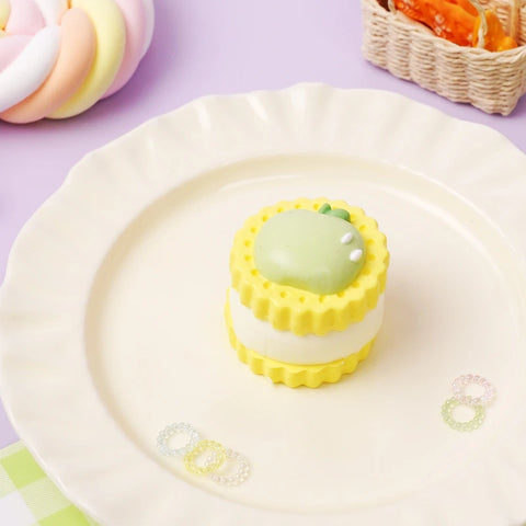 Pawtoto Mini Fruit Cookie Squishy Toy Handmade Food Grade Silicone Creamy Clay Feel Soft Quick Rebound