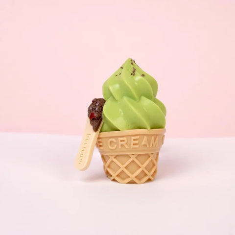 Pawtoto Pawtoto Mini Ice Cream Green Squishy Toy Handmade Food Grade Silicon  Squishy Toy Handmade Food Grade Silicon
