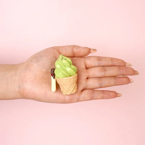 Pawtoto Pawtoto Mini Ice Cream Green Squishy Toy Handmade Food Grade Silicon  Squishy Toy Handmade Food Grade Silicon