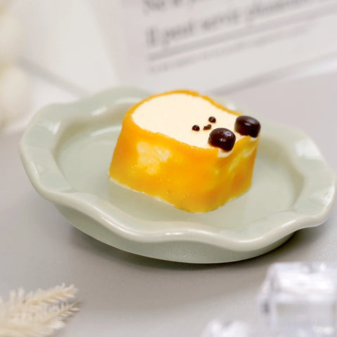 Pawtoto Mini JC Toast White Squishy Toy Handmade Food Grade Silicon Dry Clay Feel Firm Soft Quick Rebound