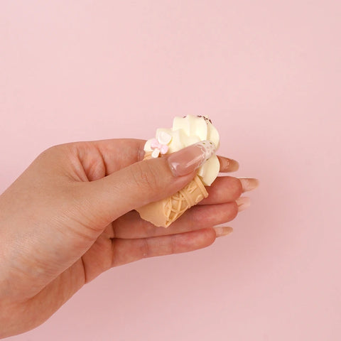 Pawtoto Pawtoto Mini Ice Cream Green Squishy Toy Handmade Food Grade Silicon  Squishy Toy Handmade Food Grade Silicon