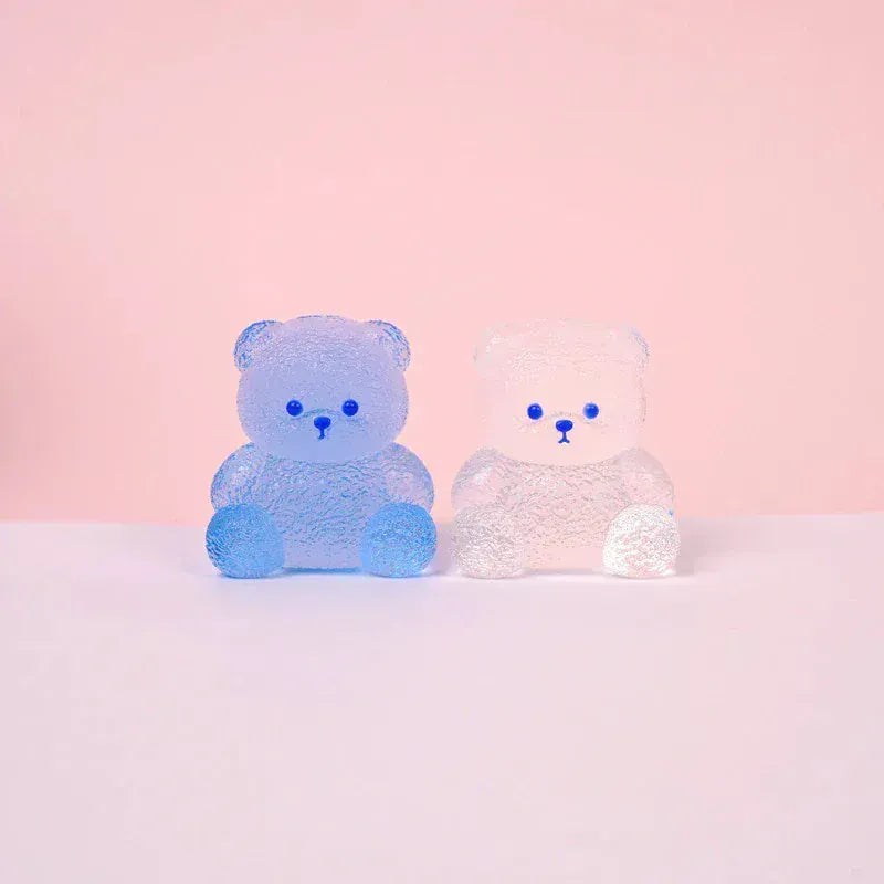 Pawtoto Handmade Sitting Bear Squishy Toy – Stress Relief Silicone Toy