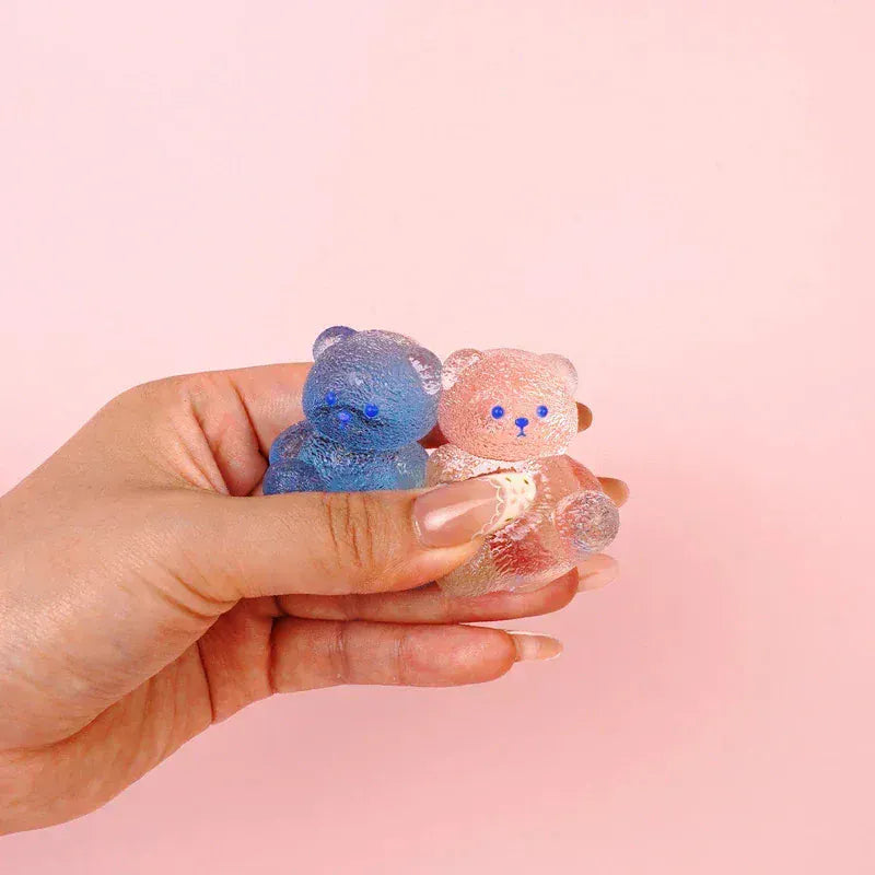 Pawtoto Handmade Sitting Bear Squishy Toy – Stress Relief Silicone Toy