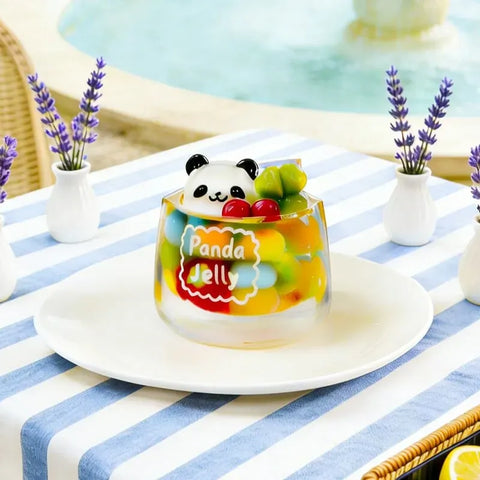 Pawtoto Panda Candy Aquarium Shaved Ice Squishy Toy Handmade Food Grade Silicon Creamy Clay Feel Soft Quick Rebound