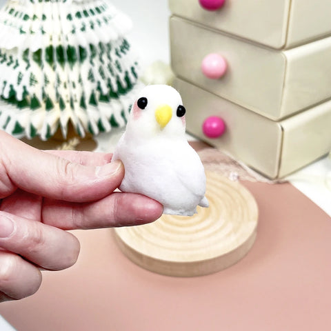 Pawtoto Handmade Cockatiel Squishy Toy Food Grade Silicon Creamy Clay Feel Soft Slow Rebound