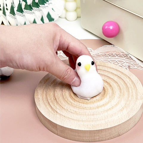 Pawtoto Handmade Cockatiel Squishy Toy Food Grade Silicon Creamy Clay Feel Soft Slow Rebound
