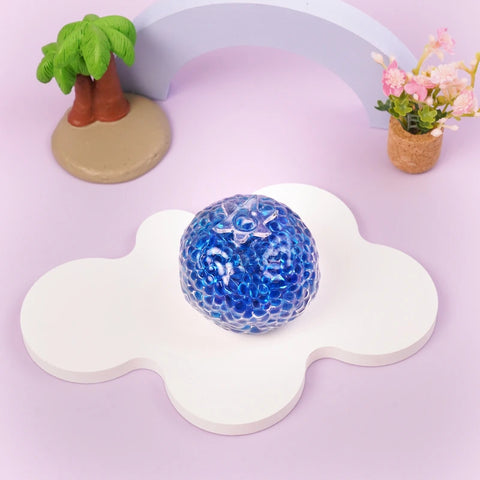 Pawtoto Grape Beads Pink-Handcrafted Grape Bead Sensory Squeeze Ball Squishy Toy Handmade
