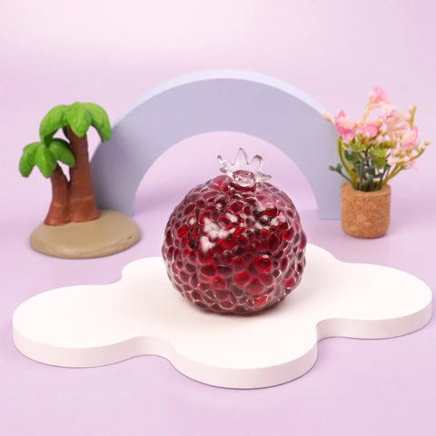Pawtoto Grape Beads Pink-Handcrafted Grape Bead Sensory Squeeze Ball Squishy Toy Handmade
