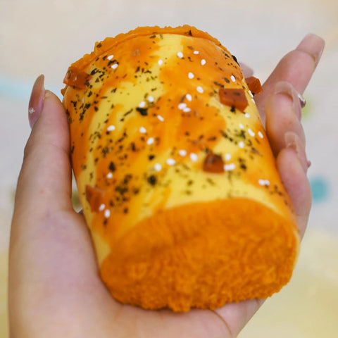 Pawtoto Pork Floss Roll Squishy Toy Handmade Food Grade Silicon Creamy Clay Feel Soft Slow Rebound