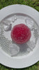 Grape Beads Pink-Handcrafted Crystal Mochi Ball Trio