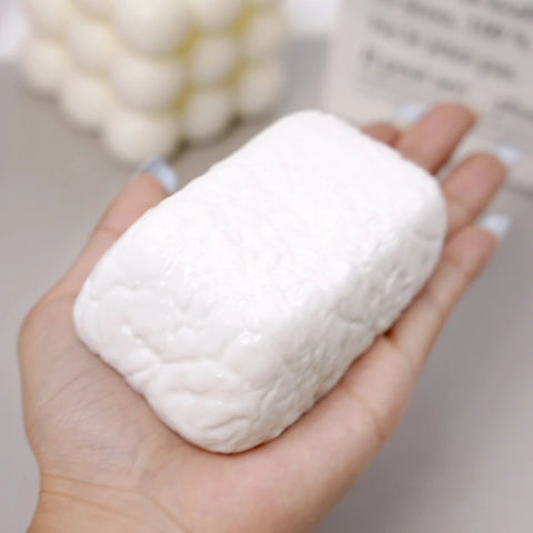 Pawtoto Pure Milk White Squishy Toy Handmade Food Grade Silicon Creamy Clay Feel Soft Quick Rebound