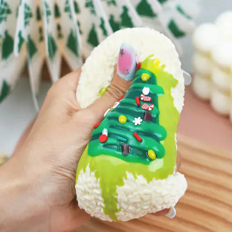 Pawtoto クリスマスシリーズ スクイーズおもちゃ 手作り 食品グレード シリコン粘土 柔らかくて素早く反発