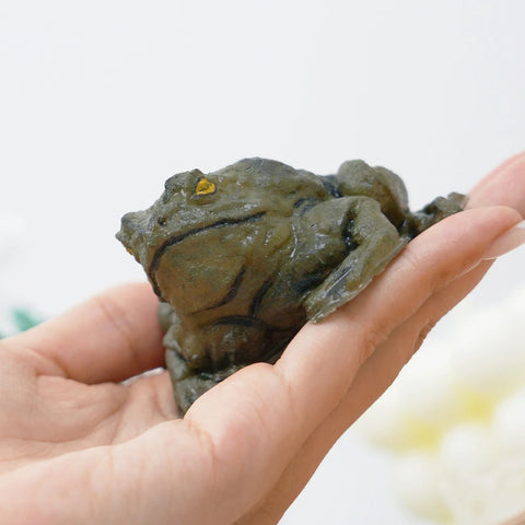 Pawtoto Realistic Frog Squishy Toy Handmade Food Grade Silicon Creamy Clay Feel Firm Soft Quick Rebound
