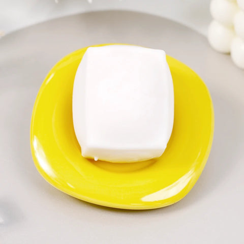 Pawtoto Realistic Tofu Cube White Squishy Toy Handmade Silicon Soft