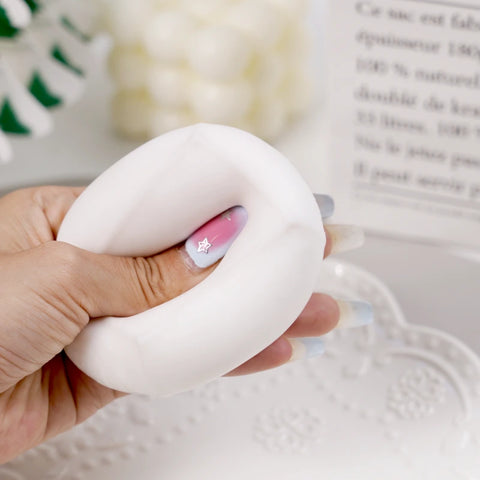 Pawtoto Realistic Tofu Cube White Squishy Toy Handmade Silicon Soft