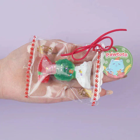 Pawtoto クリスマスシリーズ スクイーズおもちゃ 手作り 食品グレード シリコン粘土 柔らかくて素早く反発