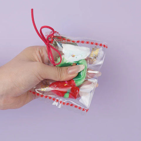 Pawtoto サンタの贈り物 キャンディ スクイーズ おもちゃ 手作り 食品グレード シリコン クリーミー 粘土 柔らかく 素早い反発