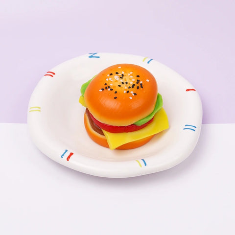 Pawtoto Six-Layer Burger Squishy Toy Handmade Food Grade Silicon