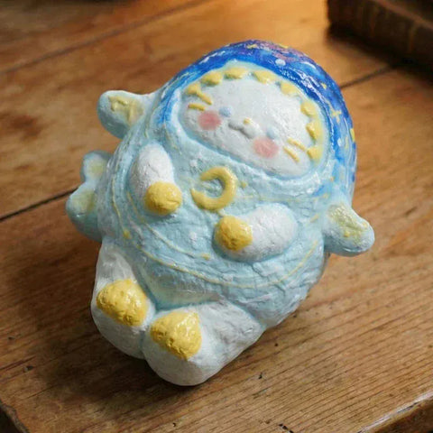 Pawtoto Starry Kitten Squishy Toy Handmade Food Grade Silicon Creamy Clay Feel Soft Quick Rebound