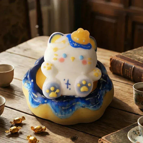 Pawtoto Starry Kitten Squishy Toy Handmade Food Grade Silicon Creamy Clay Feel Soft Quick Rebound
