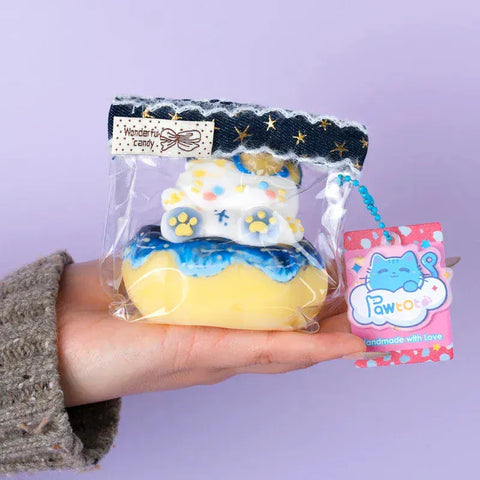Pawtoto Starry Kitten Squishy Toy Handmade Food Grade Silicon Creamy Clay Feel Soft Quick Rebound