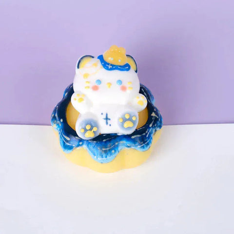 Pawtoto Starry Kitten Squishy Toy Handmade Food Grade Silicon Creamy Clay Feel Soft Quick Rebound