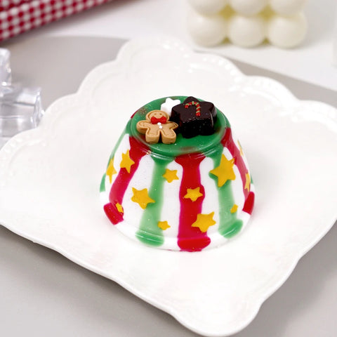 Pawtoto Starry Pudding Christmas Squishy Toy Handmade Food Grade Silicon Creamy Clay Feel Soft Quick Rebound
