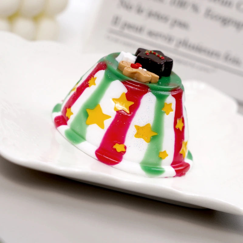 Pawtoto Starry Pudding Christmas Squishy Toy Handmade Food Grade Silicon Creamy Clay Feel Soft Quick Rebound