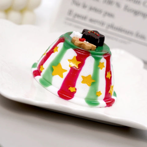 Pawtoto Starry Pudding Christmas Squishy Toy Handmade Food Grade Silicon Creamy Clay Feel Soft Quick Rebound