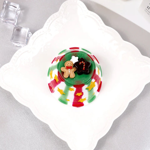 Pawtoto Starry Pudding Christmas Squishy Toy Handmade Food Grade Silicon Creamy Clay Feel Soft Quick Rebound