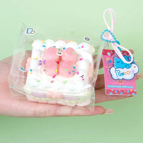 Pawtoto Fairy Wonderland Glimmer Cake Series Squishy Toy Handmade Food Grade Silicon Creamy Clay Feel Soft Quick Rebound