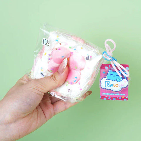 Pawtoto フェアリーワンダーランド グリマーケーキシリーズ スクイーズおもちゃ 手作り 食品グレードシリコン クリーミー粘土 柔らかく素早い反発