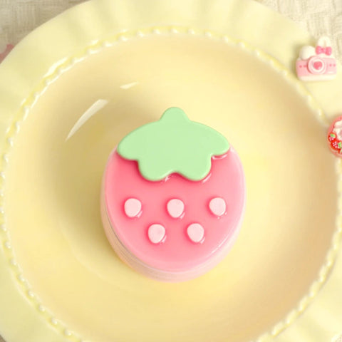 Pawtoto Strawberry Jelly Mille Crepe Squishy Toy Handmade Food Grade Silicon Resistance Clay Feel Soft Slow Rebound