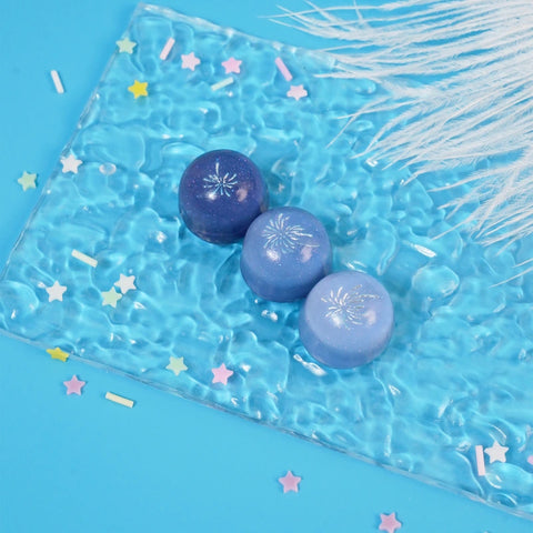 Pawtoto Triple Fireworks/Fishes Squishy Toy Handmade Food Grade Silicon Watery Feel Soft Quick Rebound